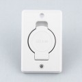 Beam toilet bowl style inlet valve in white.